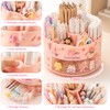 Cute Rotating Pen Holder Organizer for Desk Storage – Kawaii