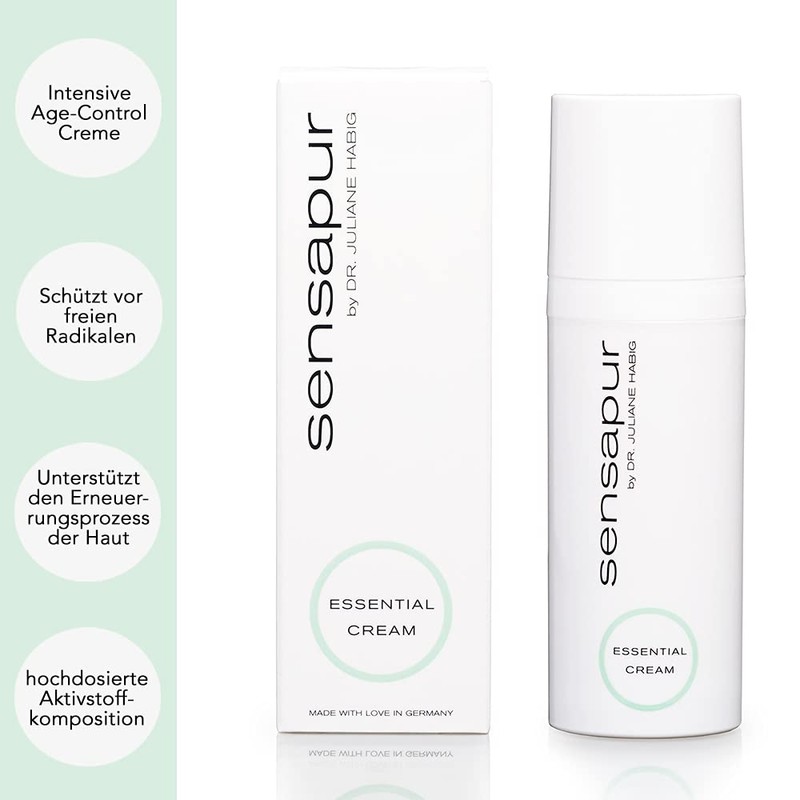 SENSAPUR Essential Cream Rich Anti-Ageing Care Cream for Dry and