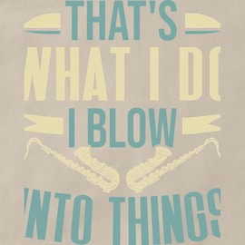 CafePress Saxophonist I Blow Into Things Saxophone Kitchen Apron with Pockets, Grilling Apron, Baking Apron