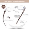 AQWANO 5 Pack Rimless Computer Reading Glasses 1.0 Blue Light