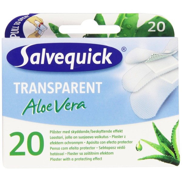 Salvequick Clear Aloe Vera Dressing with Effect Screen Protector - Pack of 20