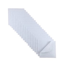 Soft Felt Fabric, Flexible Craft Felt for Toy Handwork, 1.4mm Thick 15x15cm Patchwork Felt Pack Craft for DIY and Sewing Projects (White)