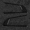 2pcs Steering Wheel Button Decorative Cover Trim Carbon Fiber Fit
