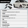 SecosAutoparts Front Splash Shield Fender Liner Pair Compatible with Mercedes-Benz