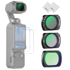 NEEWER Variable ND + CPL + Black Mist Diffusion 1/4 Filter Compatible with DJI Osmo Pocket 3 Creator Combo Accessories, ND2-32, Multicoated HD Filter with 2X Screen Protector & 2X Cleaning Cloth