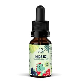 Kids D3 - Vitamin D Drops for Babies and Children - Easy to Swallow Vitamin D3 Drops Dissolved in MCT Oil - Suitable for Infants, Babies & Children (20 ml)