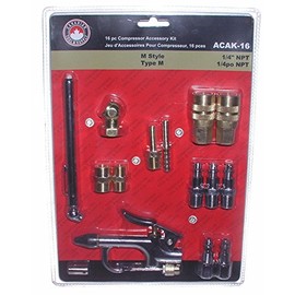 Canadian Tool and Supply 16 Piece Air Tool and Compressor Accessory Kit (ACAK-16)