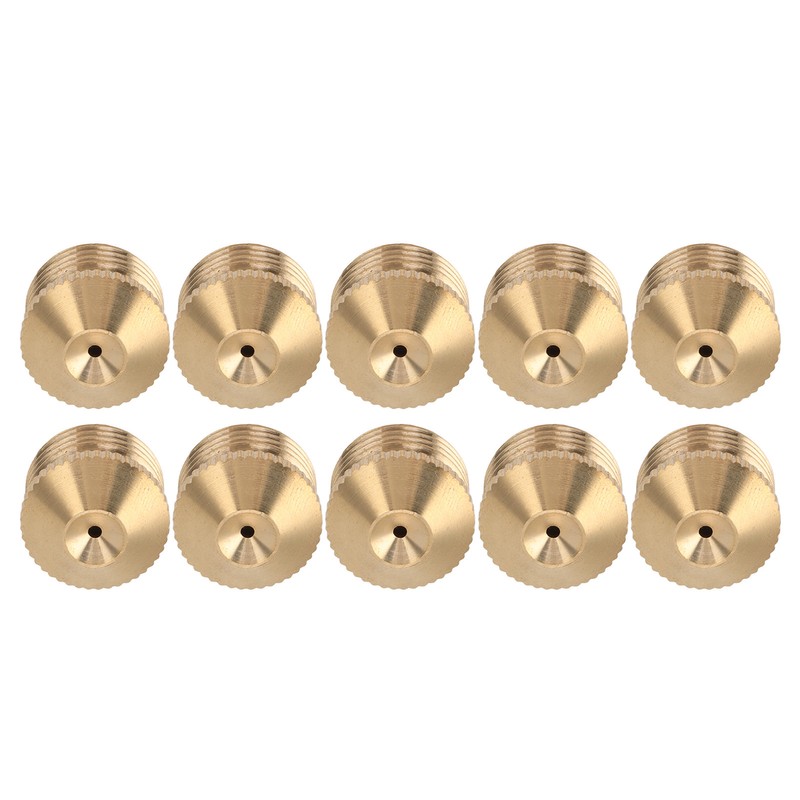 10pcs Brass Misting Nozzles Fog Sprinkler Head for Factory Site