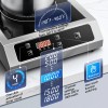 Zomagas Commercial Induction Cooktop Portable Burner 1800W Hot Plate Timer