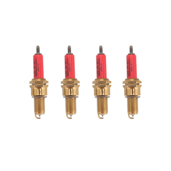 GOOFIT Set of 4 Ingition Plug Iridium Power D8TC Red