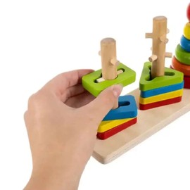 Stacking Toy Wooden Motor Skills Game Children's Toy Children