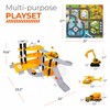 Toysical Construction Playset - Complete Parking Garage Toy Playset with