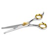 Sharf Dog Grooming Scissors, Gold Touch 6.5 Inch Straight Professional