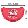 Golf Headcover Putter Cover Magnetic Compatible with Odyssey Red Small