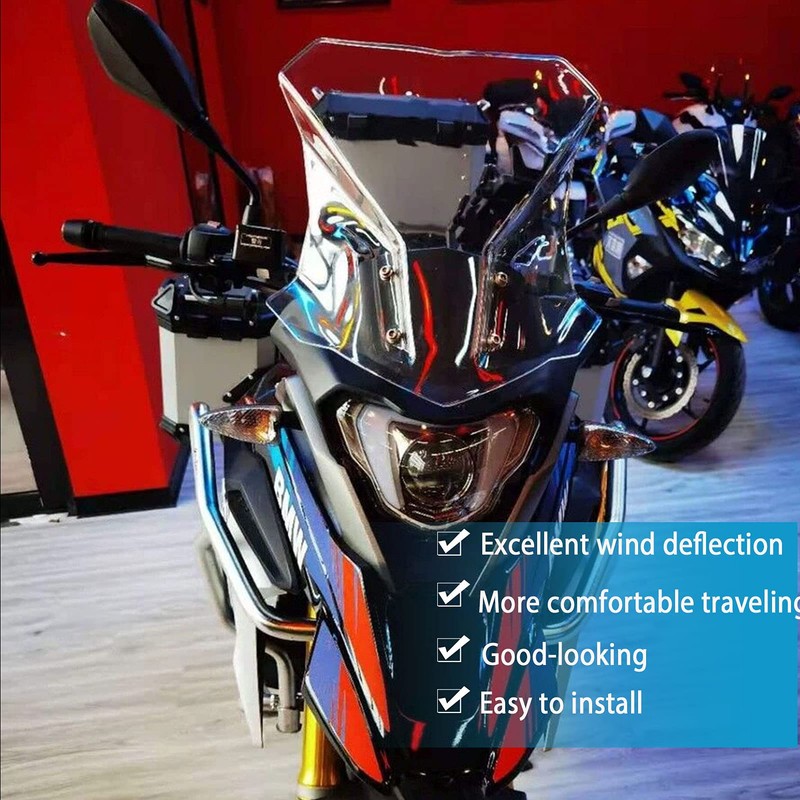 Midimttop Motorcycle WindScreen Windshield Windproof Protector Flyscreen Pare-brise Shield Screen