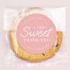 Big Dot of Happiness Pink Simple Script Thank You Stickers