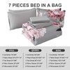 Dobuyly Pink and Grey Comforter Set Queen Size 7 Piece