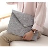 Felt Tablet Sleeve Bag Large Capacity Layered Storage Soft Inner