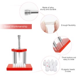 LiangDian Watch Repair Tool Set Watch Hands Puller and Hand Press with Plastic Caps Alloy Hand Lifter Clock Plunger Watchmaker Fitting for Clock Hands Installation and Removal, Minimalist