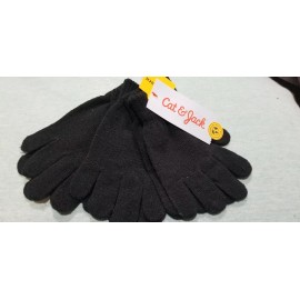 Cat and jack 3 pair of girls osfm gloves  black