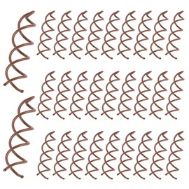 30 Pcs Spiral Hair Pins Mini Twist Barrette Spin Pins Spiral Bobby Pins Non Scratched Twist Screw Hair Pins Round Clip Corkscrew Hair Pins for Women(Brown)