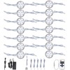Meigour Direct Wired Under Cabinet LED Puck Lighting Kit, Linkable