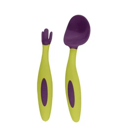 B.Box Easy Grip Toddler Cutlery Set Passion Splash