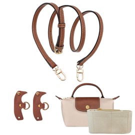 JIDAYOEU Organiser for Longchamp Bag, Compatible with Longchamp Shoulder Strap, Carry Strap for Longchamp, Adjustable Compatible with Longchamp Mini Organiser, No-Punch, Suitable for Longchamp