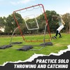 Heavy Duty Baseball Rebounder Net 4x4.5 FT Pitchback with 3