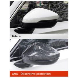 YINGTUU for Honda Civic 11th Gen 2022 2023 2024 2025 Exterior Accessories Rear View Side Mirror Cover Protector Cap Carbon Fiber(With Turn Signal)