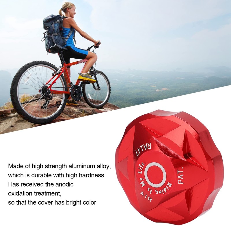 SUNGOOYUE Bicycle Valve Cover, Aluminium Alloy MTB Front Fork Caps