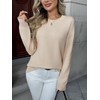 Zeagoo Fall Sweaters for Women 2025 Long Sleeve Crewneck Ribbed