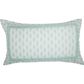 VHC Brands Avani Boho Farmhouse Bedroom Decor, King Sham 21x37, Paisley Sea Glass Green