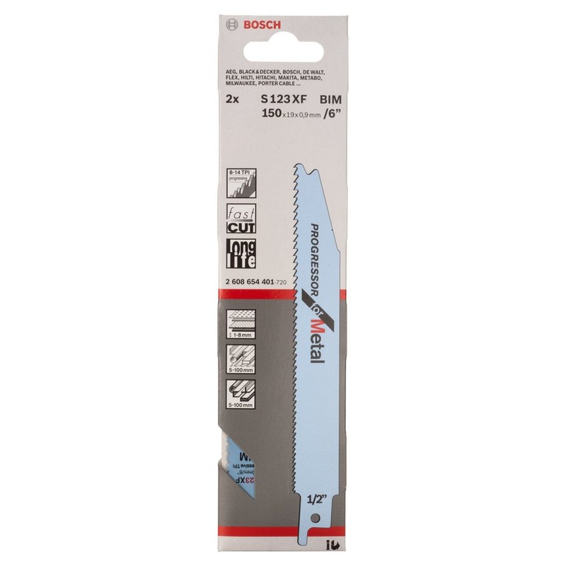 Bosch 2608654401 Sabre Saw Blade S123 Xf 2 Pcs