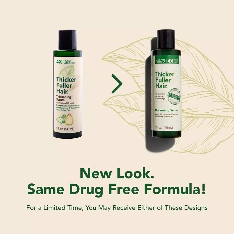 Thicker Fuller Hair Thickening Serum - Thinning Hair Treatment -