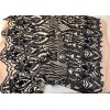 NEW CREATIONS FABRIC AND FOAM INC BLACK IRIDESCENT DAMASK SEQUINS