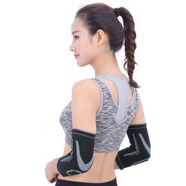 Elbow Brace, 1 Pair Elbow Bandage for Women Men, Sports Elbow Support for Volleyball, Fitness Bandage for Relieving Tennis Elbow, Left and Right M/L/XL