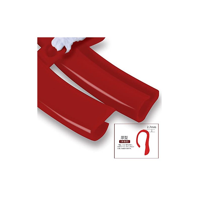 Proto Maintenance PGR0005 Rim Protectors Red 2 Set Thick Motorcycle
