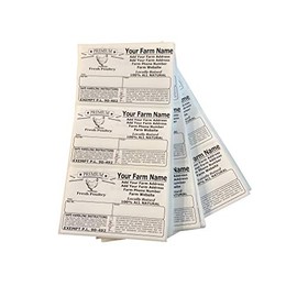 Custom Poultry Freezer Labels 4" x 2.5" with Safe Handling Instructions and Exemption – P.L. 90-492 (100)