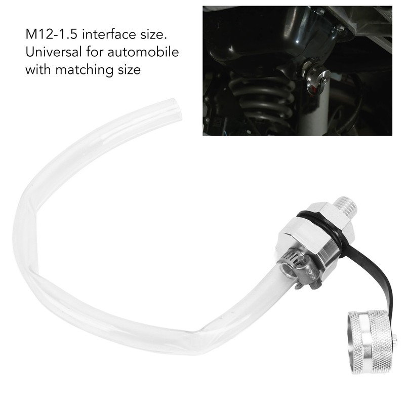 Oil Drain Valve Set M12‑1.5 Leakproof Efficient Stainless Steel Easy