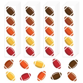Colorful 120 Pcs Football Stickers Vinyl, Football Helmet Stickers for Water Bottle Kids Boys, Sports Ball Decals Waterproof for Football Sports Party Favor Supply Reward Pride Planner