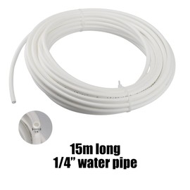 15 m fridge accessory set with fridge hose, water pipe (6.35 mm) and accessories for osmosis systems, suitable for refrigerators, osmosis systems and aquariums