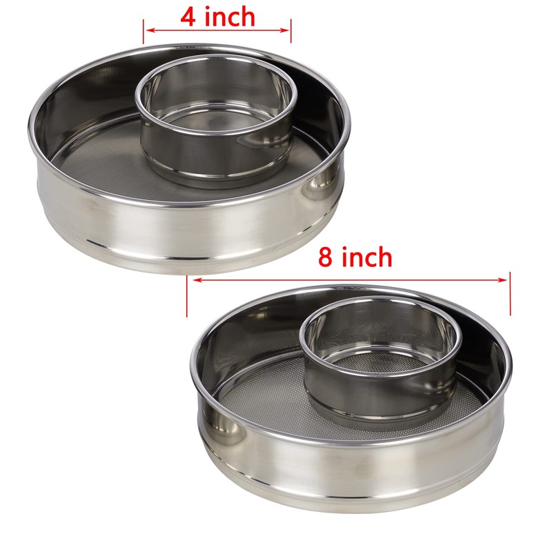 LABALPHA 2300 Mesh Lab Sieves, #2300 Mesh Test Sieve, 8''