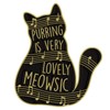 5pc Cartoon Black Cat Piano Notes Alloy Enamel Lapel Pin