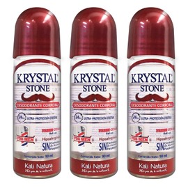 Krystal Stone Desodorante For Men Fresh Cedar Roll on 90ml 3 Pack