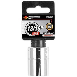 Performance Tool W32526 1/2-Inch Drive 13/16-Inch 12pt Socket