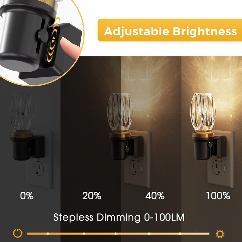 L LOHAS LED Night Light, Dimmable Night Lights Plug into