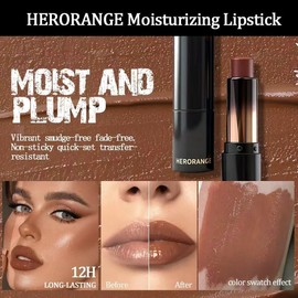 6 Piezas Lápiz Labial Hidratante con Acabado Brillante, Color Claro de Baja Saturación, Larga Duración con Brillo Espejo.