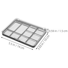 Baluue 2pcs Empty Magnetic Makeup Palette Eyeshadow Storage Case Box Eye Shadow Lipstick Organizer Pan Cosmetic Foundation Blush Container