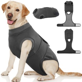 Kuoser Dog Bodysuit After Surgery Dog Bodysuit After Castration Male Body for Dogs After Op, Breathable Body Dogs After Surgery Male Surgical Body Dog Castration , E-Collar Alternative for